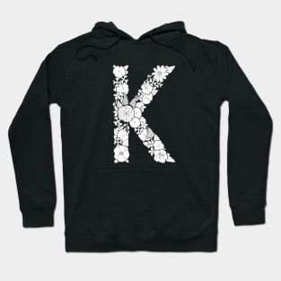 Floral Letter K Hoodie